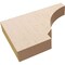 Ekena Millwork 2in. W x 8in. H x 12in. L Moab Woodgrain TimberThane Rafter Tail, Primed Tan RFTUR02X08X12MOARCPR - alternate 5